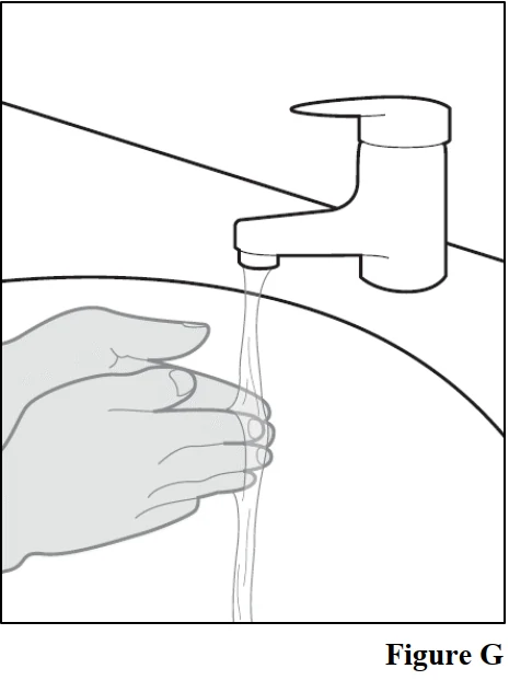 A drawing of a hand washing

Description automatically generated